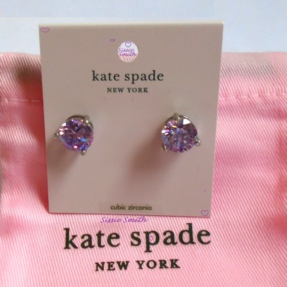 ♠️ Kate Spade ♠️️ Rise and Shine Lilac Studs - Picture 2 of 8
